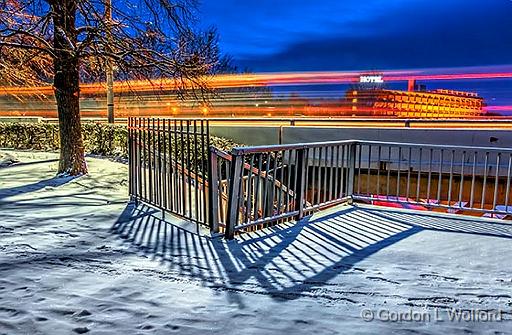 Beckwith Street Bridge North Stairs_P1240519-24.jpg - Photographed at daybreak along the Rideau Canal Waterway in Smiths Falls, Ontario, Canada.